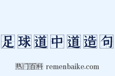 足球道中道造句是什么意思的图片